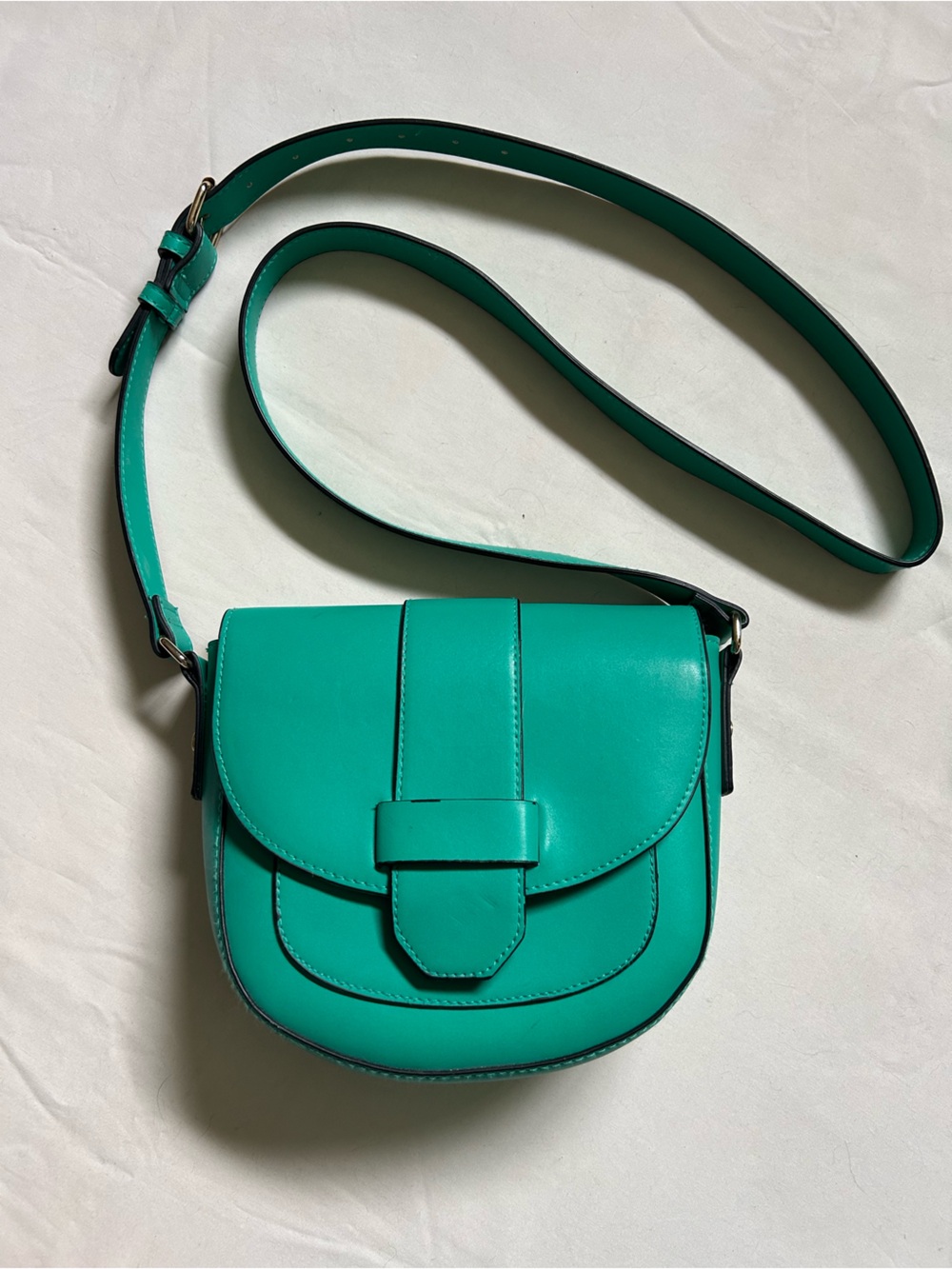 A New Day Green Saddle Crossbody Bag